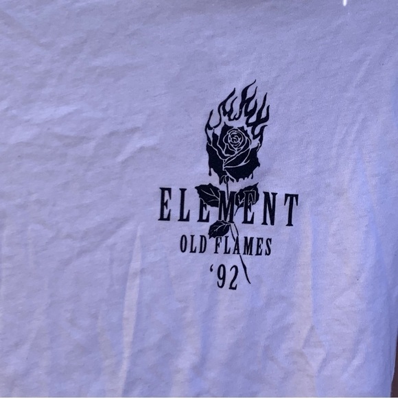 Women's Element Eden Old Flames '92 White Muscle Tank Top Size Small NEW - Picture 2 of 5